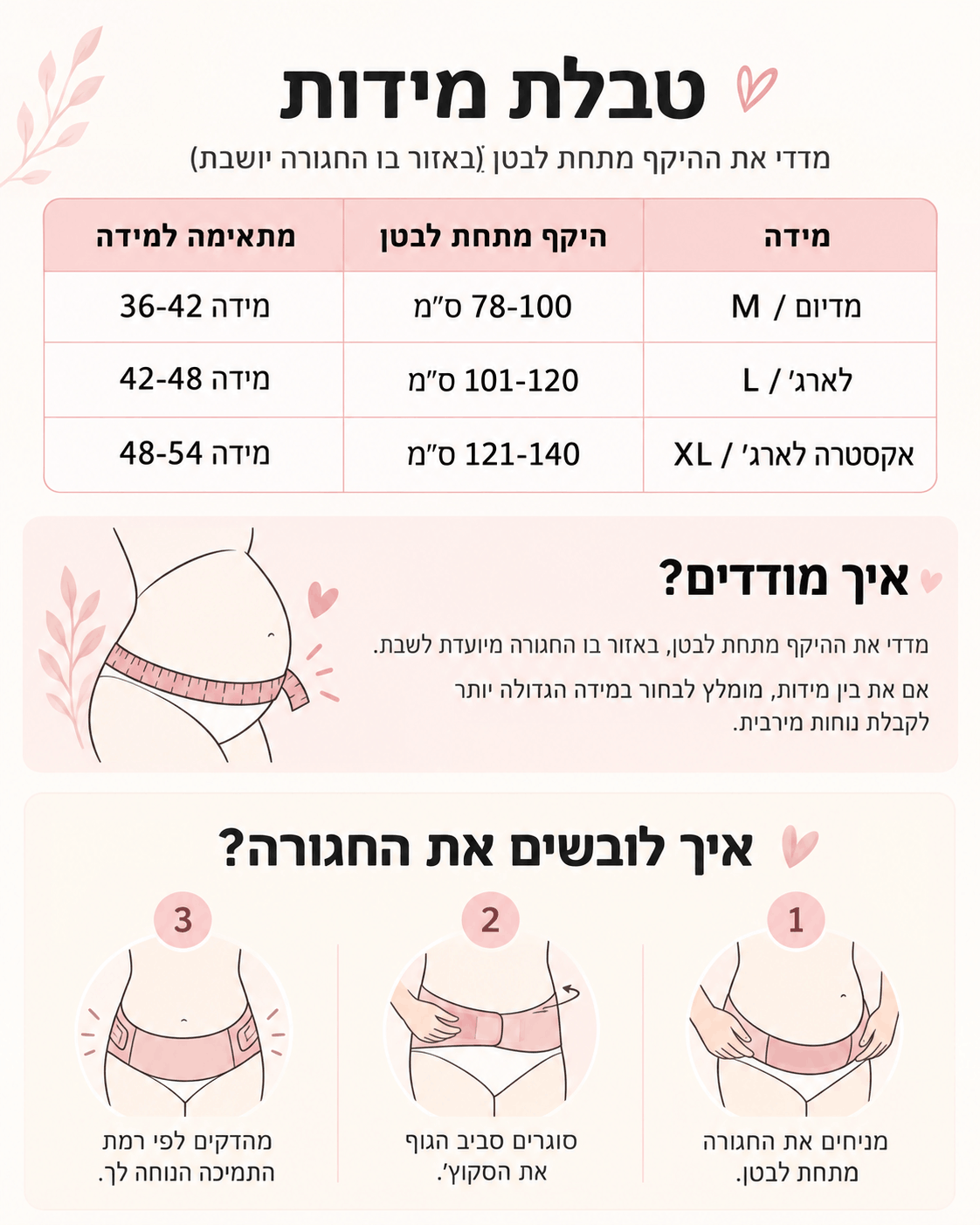 חגורת תמיכה להיריון
